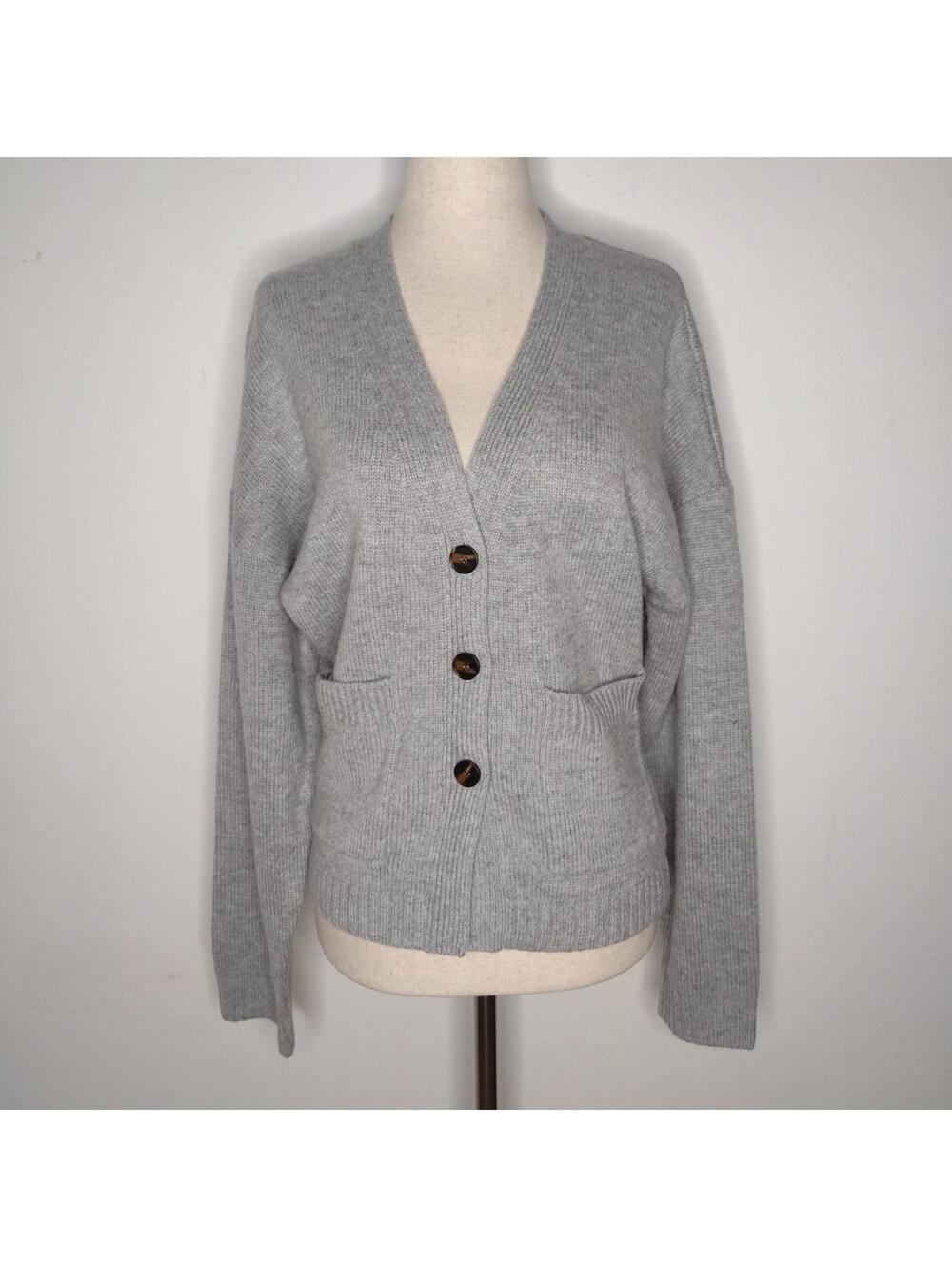NWT ASTR Women's Gray Cardigan Sweater Size Small